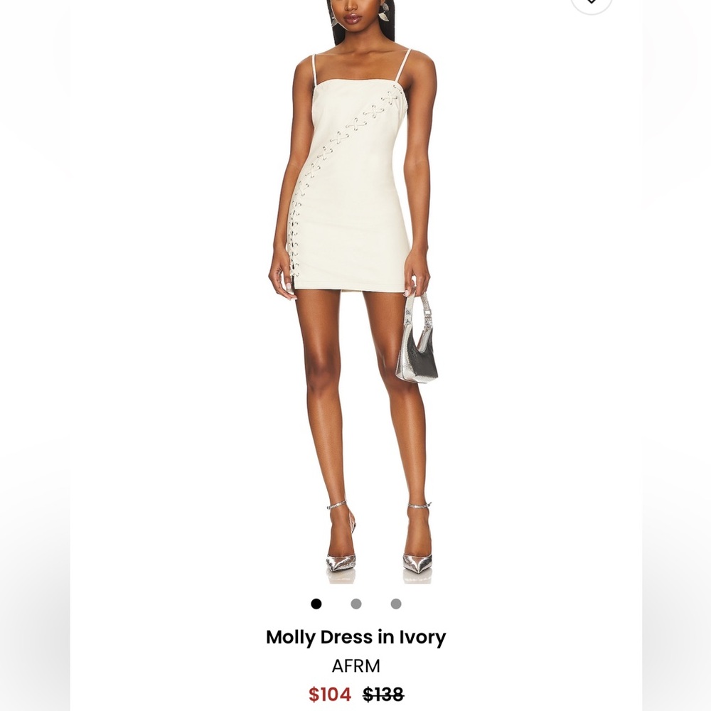 AFRM Ivory Mini Dress